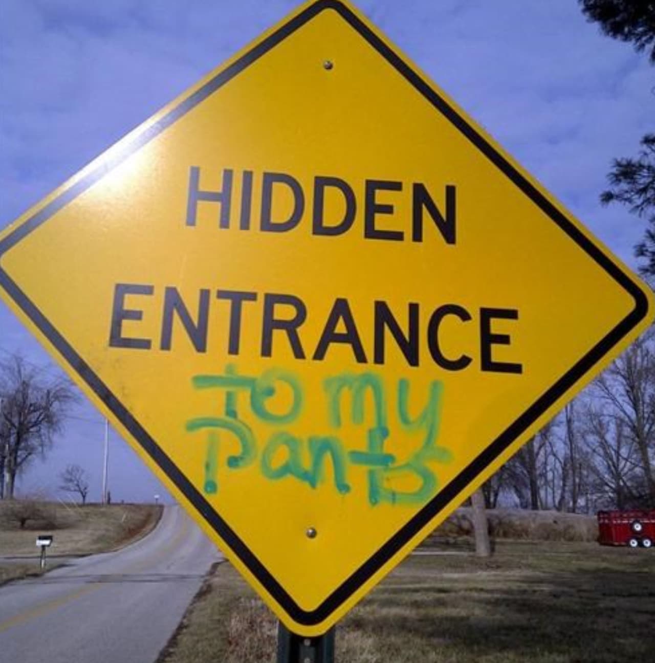 traffic sign - Hidden Entrance to my Pants